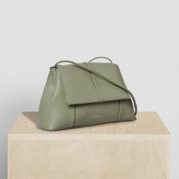 Osiris, Belsac mist crossbody/clutch i bldt skind med aftagelig rem