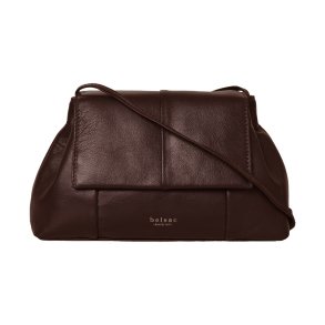 Osiris, Belsac varm brun crossbody/clutch i bl�dt skind med aftagelig rem