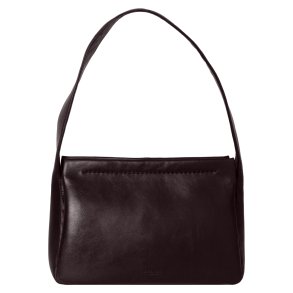 Paulette, Belsac varm brun skuldertaske i bl�dt skind med kraftig rem