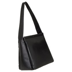 Phoebe, Belsac sort skuldertaske i bldt skind med flere rum