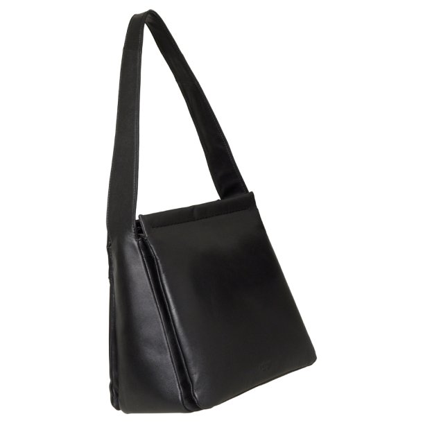 Phoebe, Belsac sort skuldertaske i bldt skind med flere rum