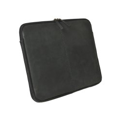 Belsac sort computer sleeve i skind til 15" brbar computer