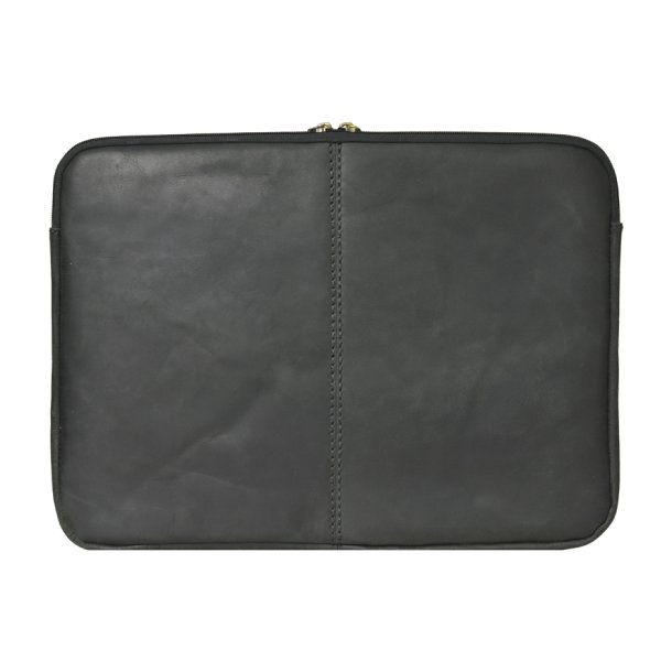 Belsac sort computer sleeve i skind til 15" brbar computer