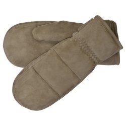 Belsac, Cervinia skindluffe i brun ruskind med velcrolukning