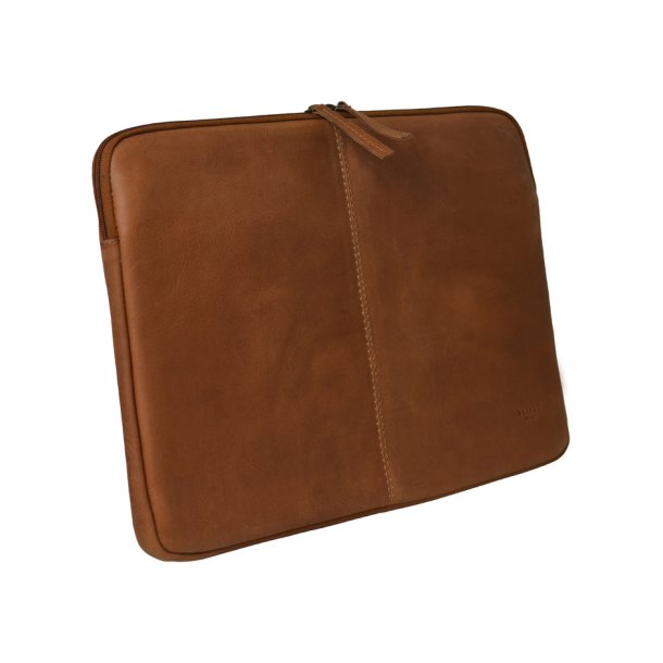 Belsac cognac computer sleeve i skind til 14" brbar computer