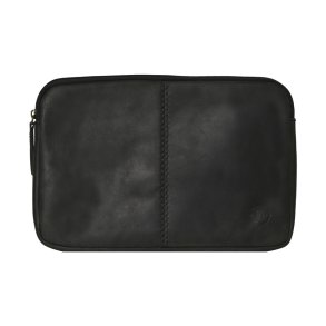 Belsac sort computer sleeve i skind. Passer til en 12