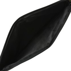 Belsac sort computer sleeve i skind. Passer til en 13,3" Mac computer