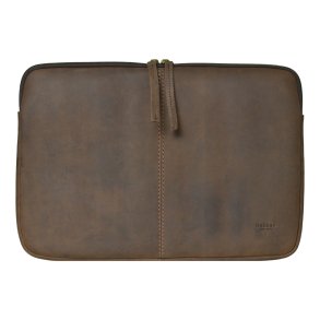 Belsac brunt computer sleeve i skind. Passer til en 13,3