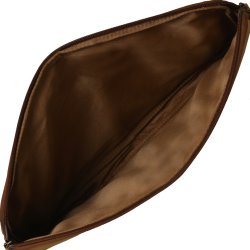 Belsac cognac computer sleeve i skind. Passer til en 13,3" Mac computer