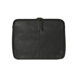 Belsac sort iPad sleeve i skind med plads til en 9,7