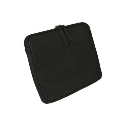 Belsac sort iPad sleeve i skind med plads til en 9,7" iPad