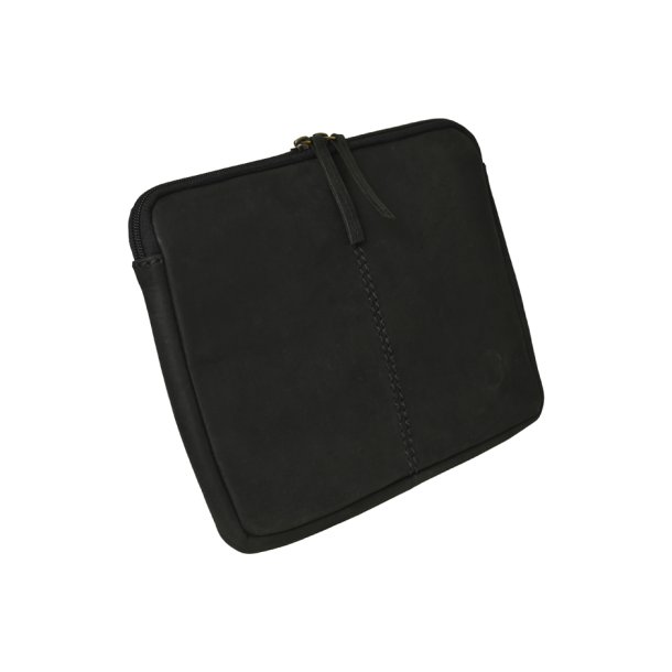 Belsac sort iPad sleeve i skind med plads til en 9,7" iPad