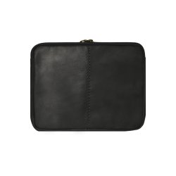 Belsac sort iPad sleeve i skind med plads til en 9,7" iPad