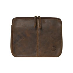Belsac brunt iPad sleeve i skind med plads til en 9,7" iPad