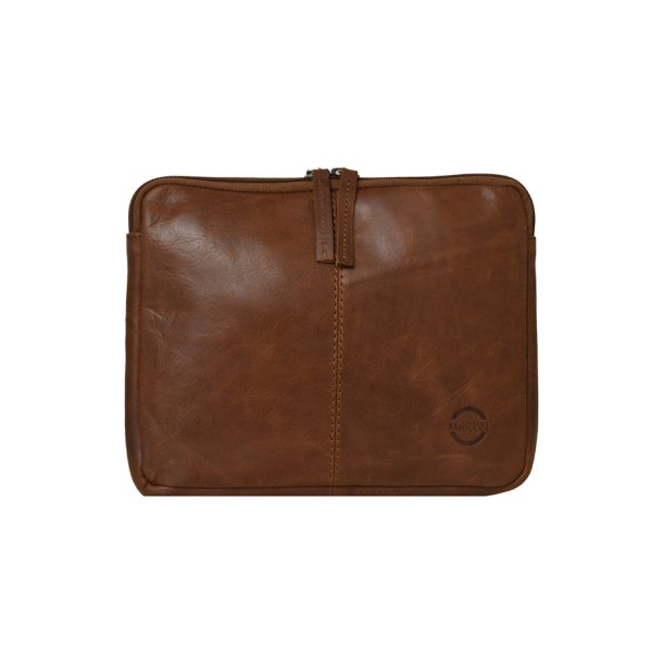 Belsac cognac iPad sleeve i skind med plads til en 9,7" iPad