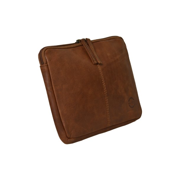 Belsac cognac iPad sleeve i skind med plads til en 9,7" iPad
