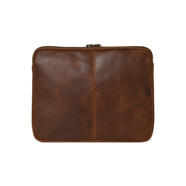 Belsac cognac iPad sleeve i skind med plads til en 9,7" iPad