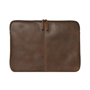 Belsac brunt computer sleeve i skind. Passer til en 15