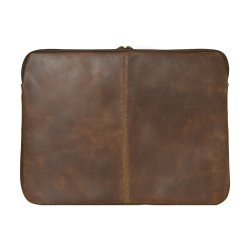 Belsac brunt computer sleeve i skind. Passer til en 15" brbar computer