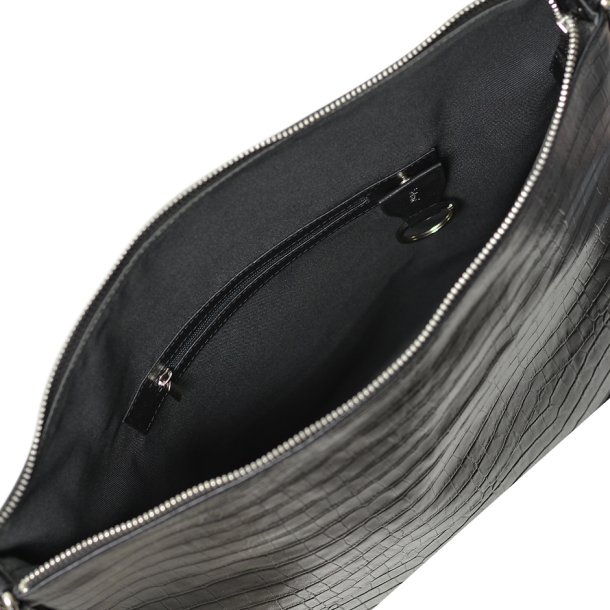 Felucca, Belsac sort arbejdstaske i krokoprget skind med et stort rum