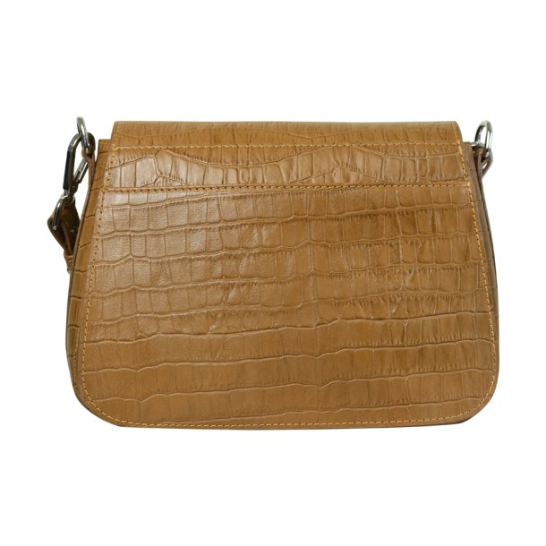 Gry, Belsac beige crossbody  med overslag og lang regulerbar rem