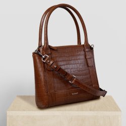 Gunver, Belsac crossbody i cognac