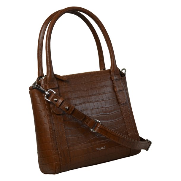 Gunver, Belsac crossbody i cognac