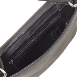 Ivalu, Belsac sort crossbody i skind med kraftigt overslag i slskind