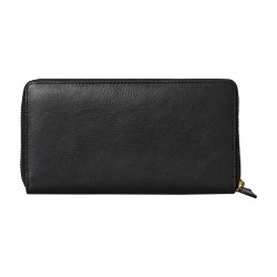 Belsac stor pung i sort mat skind med lynl�srum til kort og kontanter samt et udvendigt rum