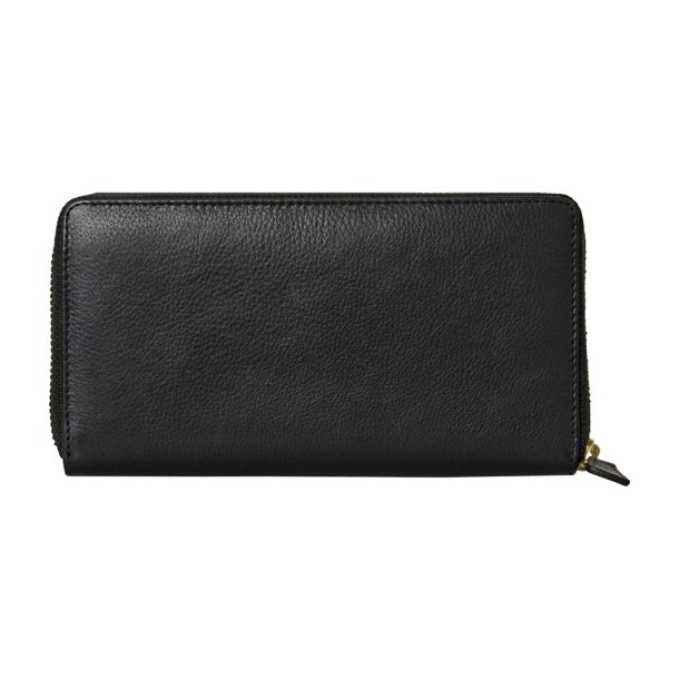 Belsac stor pung i sort mat skind med lynl�srum til kort og kontanter samt et udvendigt rum