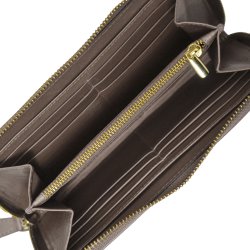 Belsac stor pung i taupe mat skind med lynl�srum til kort og kontanter samt et udvendigt rum