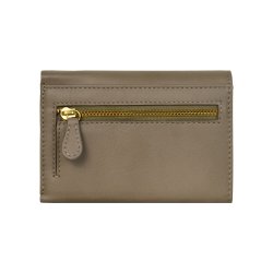 Belsac grbrun pung i skind til kort og sedler