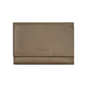 Belsac gr�brun pung i skind til kort og sedler