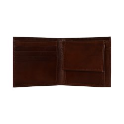 Belsac cognac mindre herrepung i skind til kort sedler og mnter