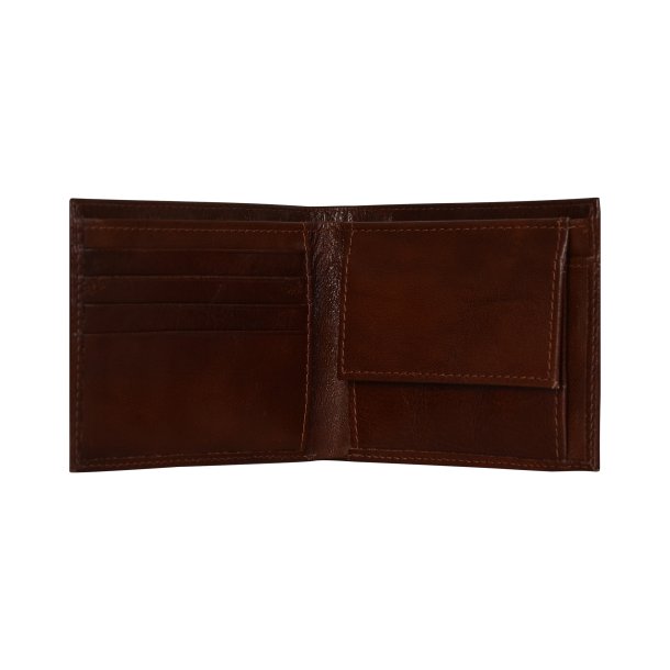 Belsac cognac mindre herrepung i skind til kort sedler og mnter