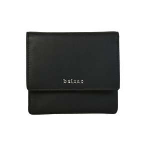 Belsac sort pung i skind inkl. kortpung med lynl�s