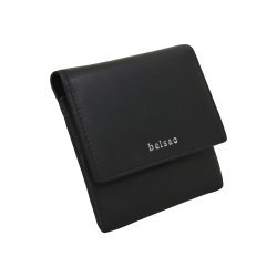 Belsac sort pung i skind inkl. kortpung med lynls