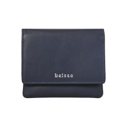 Belsac bl pung i skind inkl. kortpung med lynls