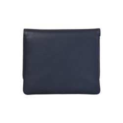 Belsac bl pung i skind inkl. kortpung med lynls