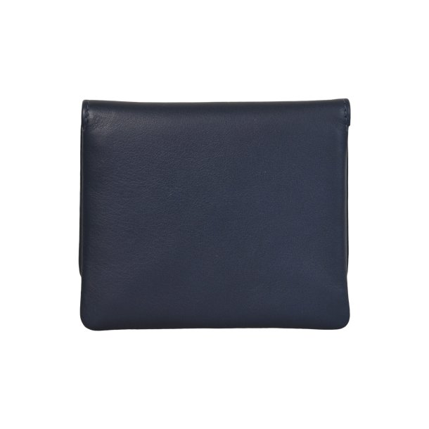 Belsac bl pung i skind inkl. kortpung med lynls