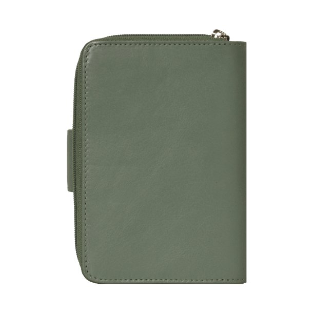 Belsac pung i mist  med to rum, trykknap og lynls