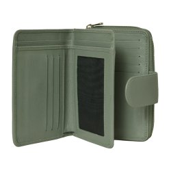 Belsac pung i mist  med to rum, trykknap og lynls