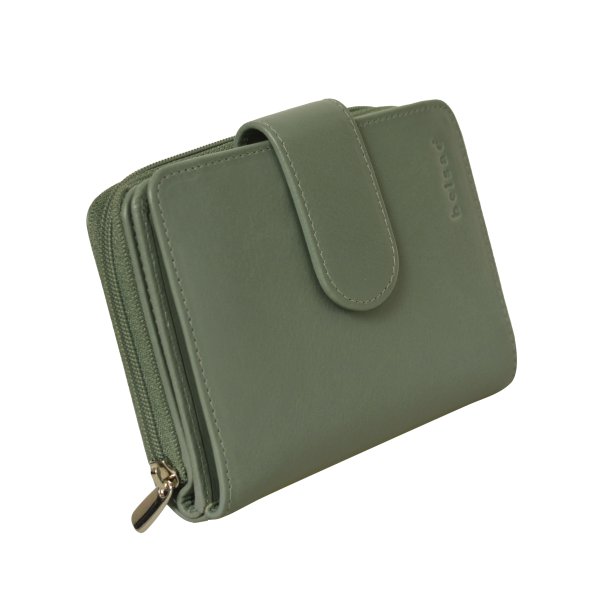 Belsac pung i mist  med to rum, trykknap og lynls