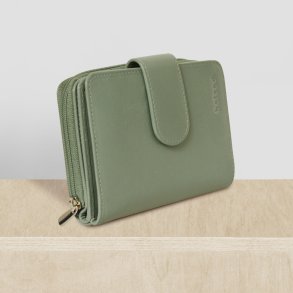 Belsac pung i mist  med to rum, trykknap og lynl�s