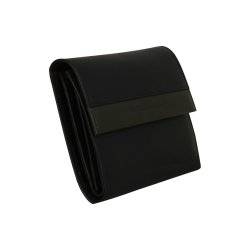 Belsac sort/grn pung i skind med plads til kontanter og kort