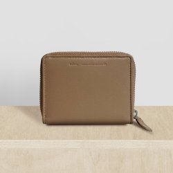 Belsac mntpung i beige glat skind med lynls