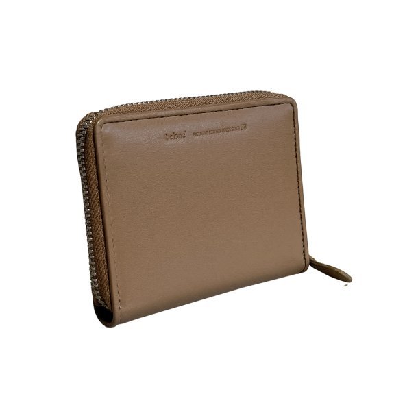 Belsac mntpung i beige glat skind med lynls