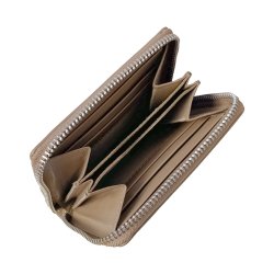 Belsac mntpung i beige glat skind med lynls