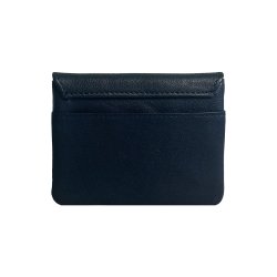 Belsac bl� pung i skind med overslag til kort og sedler