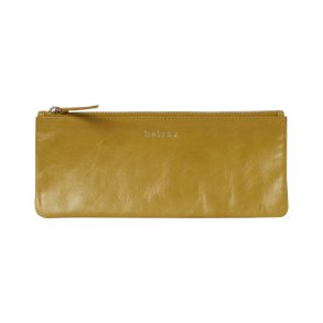 Belsac gul makeup pung/penalhus i skind med lynl�s